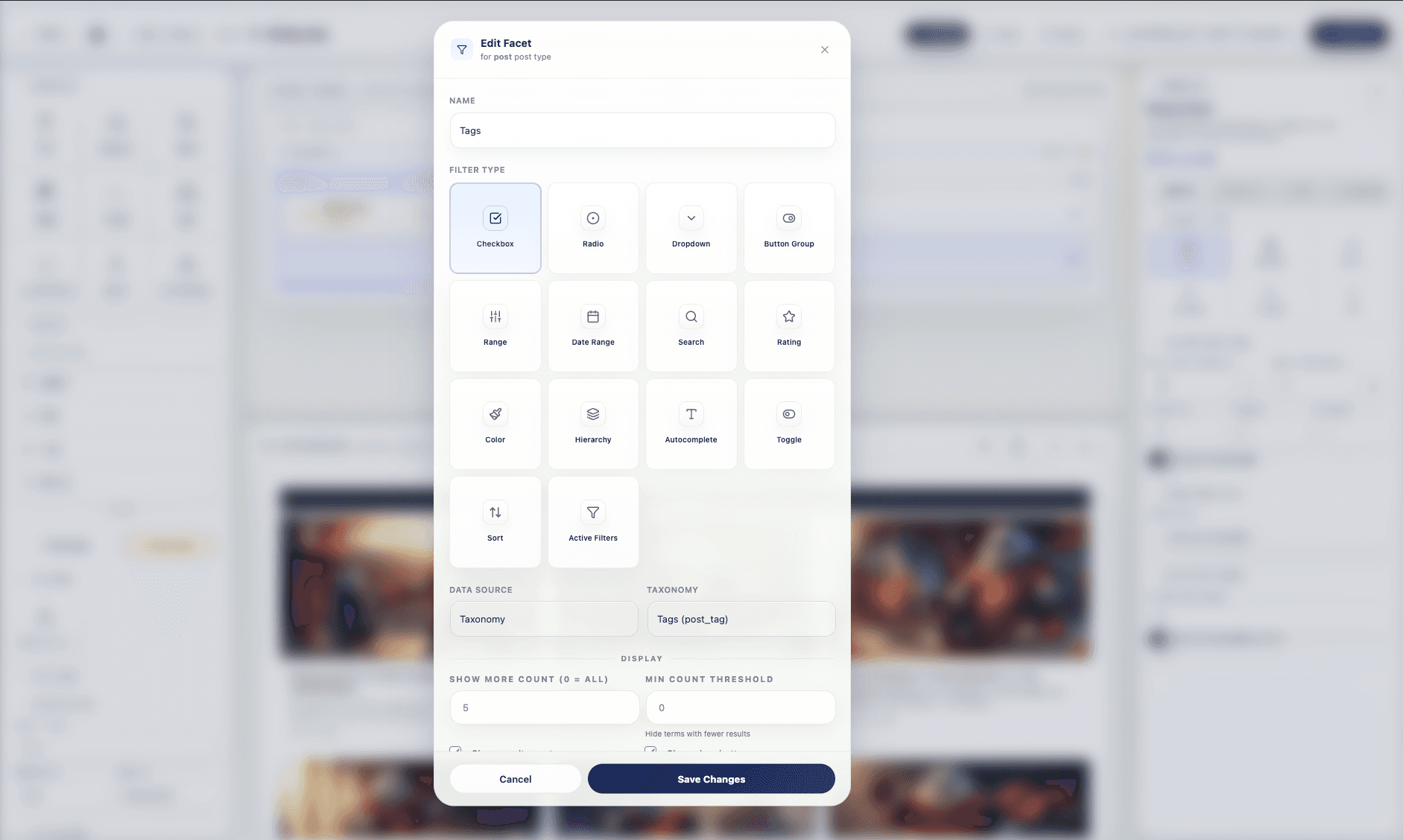 Grid Panda query engine workspace showing filtering controls and result cards